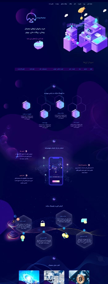 طراحی سایت خرید و فروش انواع ارز دیجیتال، بیت کوین، پرفکت مانی، وبمانی، ووچر با امکانات کامل و سئو بالا