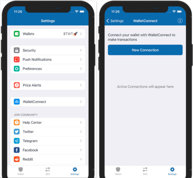 وصل کردن trust wallet به pancakeswap