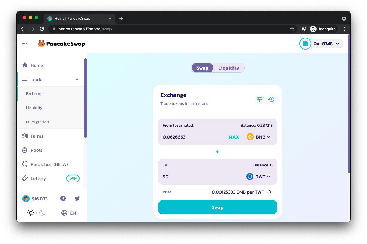 خرید ارز در پنکیک سواپ