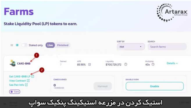 استیک کردن در پنکیک سواپ