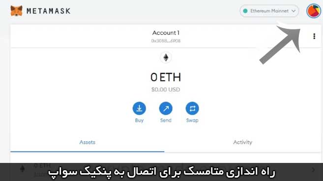 نصب متامسک برای پنکیک سواپ